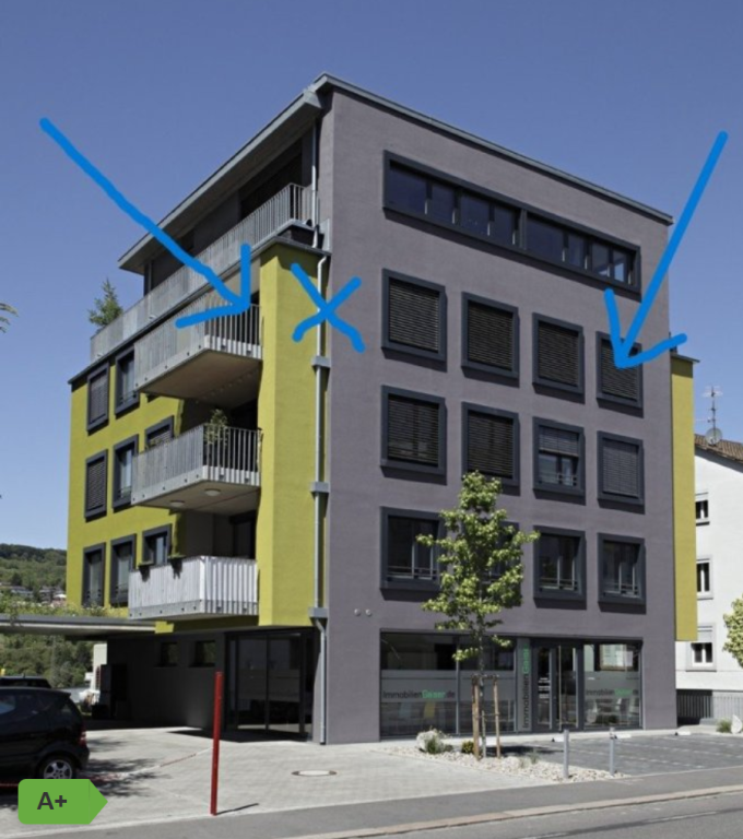 3 Zimmer Mietwohnung im 3.Obergeschoss nahe Zentrum von Lörrach